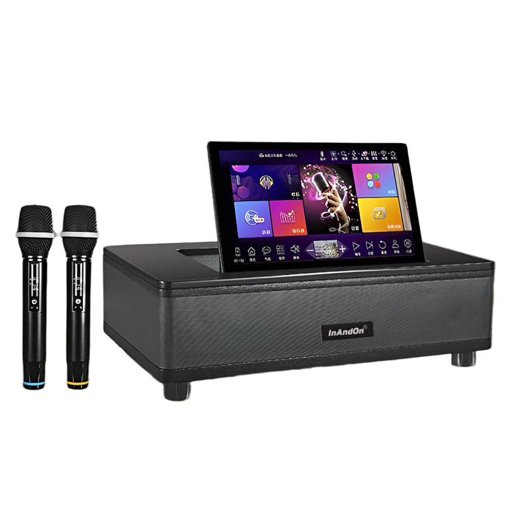 2026 KV-MX6 All-in-One Complete Soundbar System with 2 Wireless Microphones