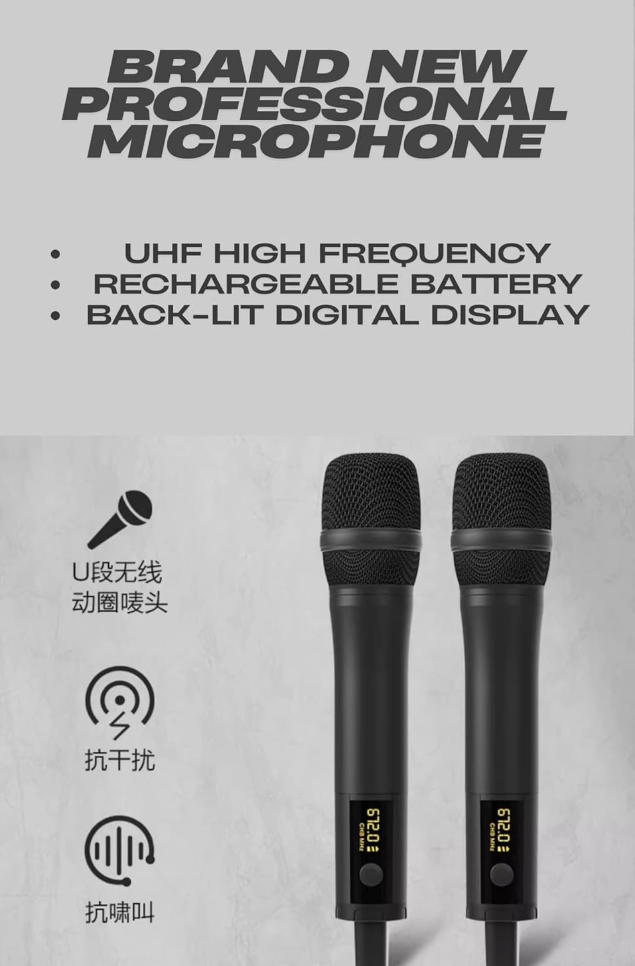 2026 KV-S6 All-in-One Complete Soundbar System with 2 Wireless Microphones