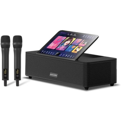 2026 KV-S6 All-in-One Complete Soundbar System with 2 Wireless Microphones