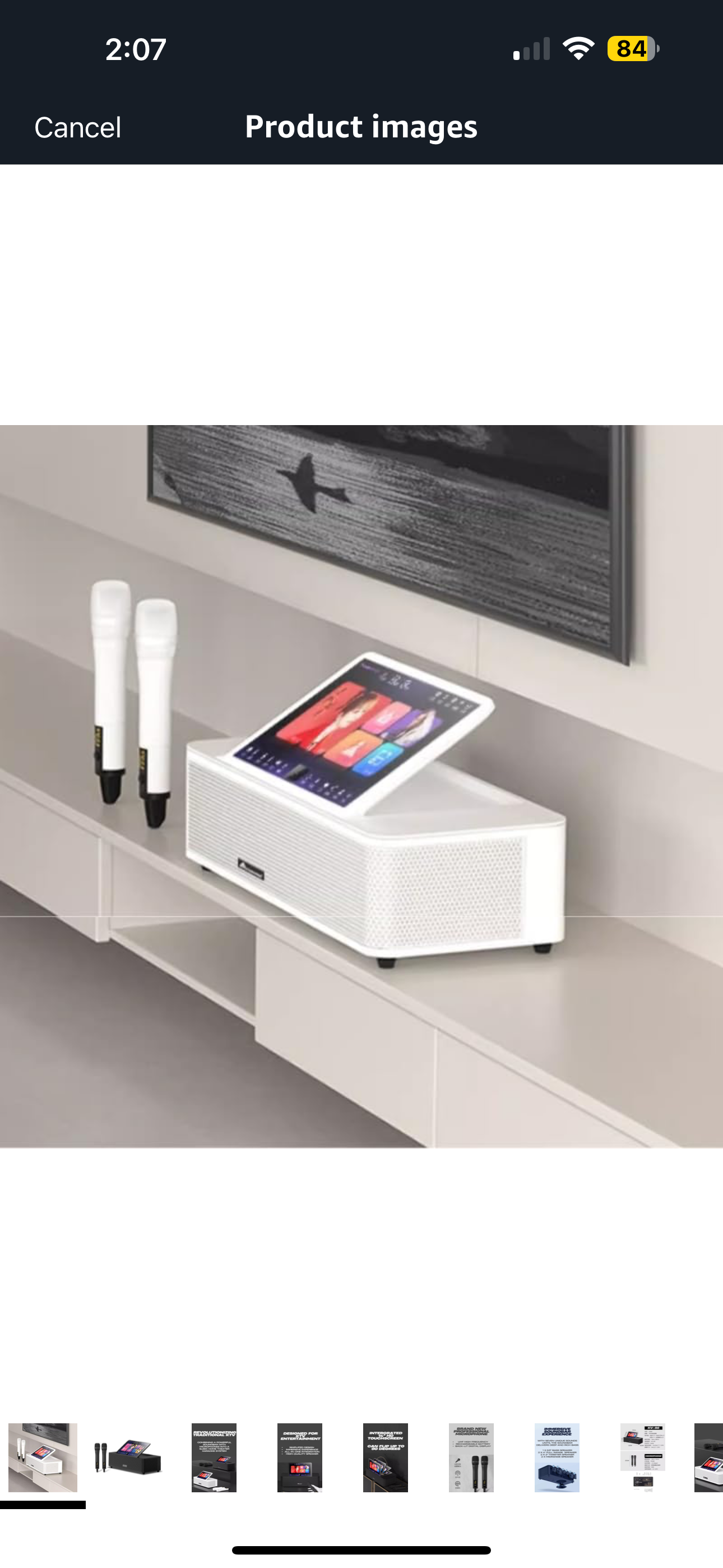 2026 KV-S6 All-in-One Complete Soundbar System with 2 Wireless Microphones