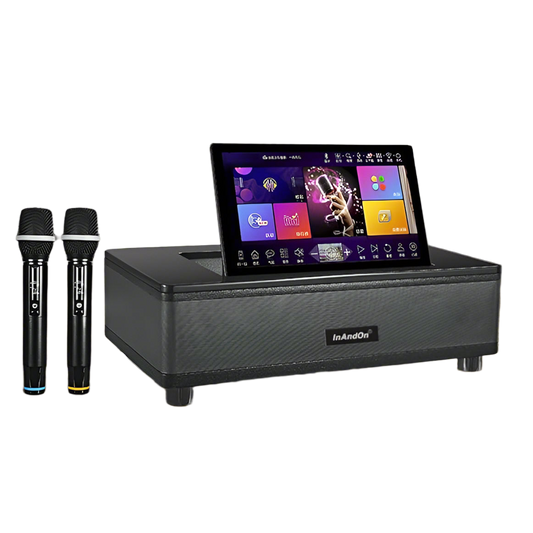 2026 KV-MX6 All-in-One Complete Soundbar System with 2 Wireless Microphones